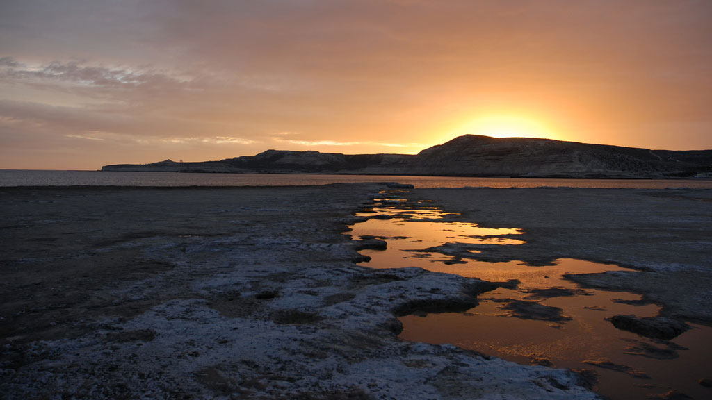 Coucher de soleil dans les canaux